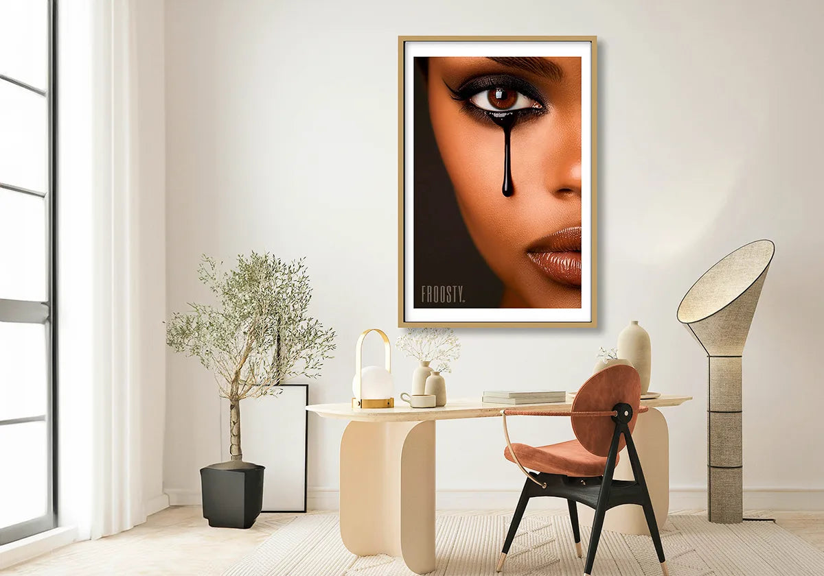 FROOSTY® Chocolate Queen – Sensual AI Portrait Art with Dripping Chocolate – Fine Art Prints