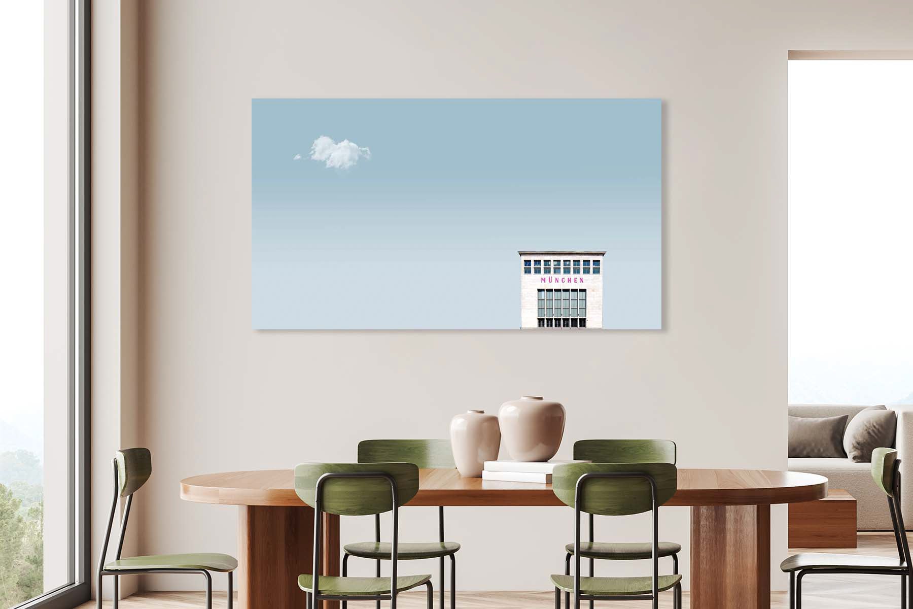 FROOSTY | Christian Kernchen - M Ü N C H E N - Building - Gebäude - M Ü N C H E N - Building - minimalist Architectural Composition - Artwork - Kunstwerk - Artprint - Kunstdruck - farbig - color - limited Edition - limitierte Auflage - horizontal - 16-9 - Hahnemühle - frosty