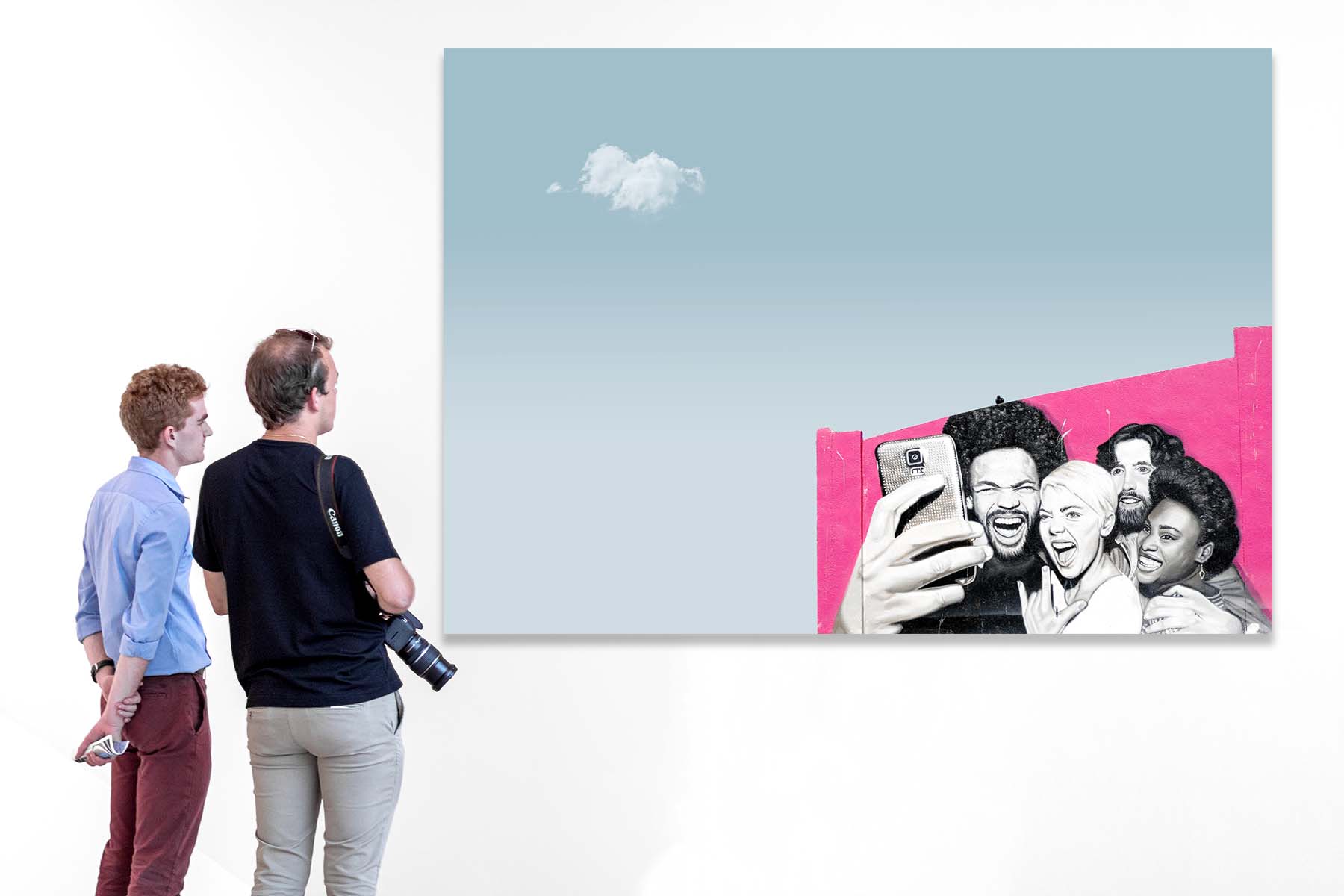 FROOSTY | Christian Kernchen - TTHE BIRD - HAPPY PEOPLE OF VENICE BEACH - LA - minimalist Architectural Composition - horizontal - Artwork - Kunstwerk - Artprint - Kunstdruck - farbig - color - limited Edition - limitierte Auflage - horizontal - Hahnemühle - frosty