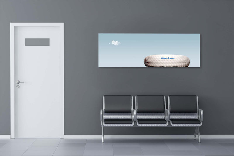 FROOSTY | Christian Kernchen - ALLIANZ ARENA MUNICH / MÜNCHEN - minimalist Architectural Composition - Panorama - Artwork - Kunstwerk - Artprint - Kunstdruck - farbig - color - limited Edition - limitierte Auflage - Hahnemühle - frosty