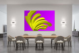 FROOSTY | Christian Kernchen - The Twisted Steel - Yellow on Purple - 3D - Pop Art - Artwork - Kunstwerk - Artprint - Kunstdruck - farbig - color - limited Edition - limitierte Auflage - Hahnemühle - frosty