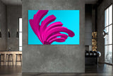 FROOSTY | Christian Kernchen - The Twisted Steel - Purple on Blue - 3D - Polygon - Pop Art -  digital Artwork - Kunstwerk - Artprint - Kunstdruck - farbig - color - limited Edition - limitierte Auflage - Hahnemühle - frosty