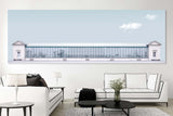 FROOSTY | Christian Kernchen - PALMENGARTEN - SCHLOSS NYMPHENBURG MUNICH / MÜNCHEN - minimalist Architectural Composition - Panorama - Artwork - Kunstwerk - Artprint - Kunstdruck - farbig - color - limited Edition - limitierte Auflage - Hahnemühle - frosty